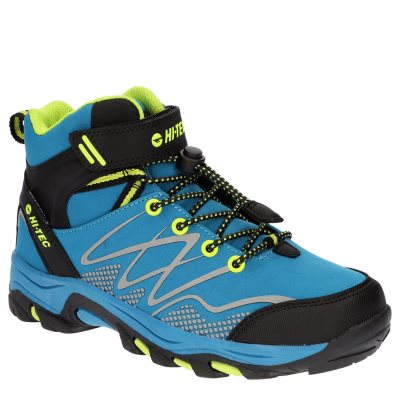 Hi-Tec Blackout Mid Wp Jr Kids' Shoes Black / Blue / Yellow | AY0436187