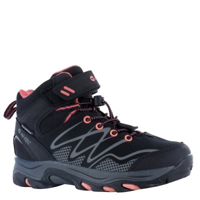 Hi-Tec Blackout Mid Wp Jrg Kids' Shoes Black / Pink | EC9824067