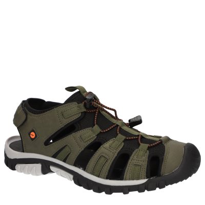 Hi-Tec Cove Sport Men's Walking Sandals Olive / Black / Orange | LO2308197