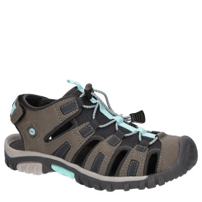 Hi-Tec Cove Sport Women's Walking Sandals Khaki / Grey / Blue | CY2487153