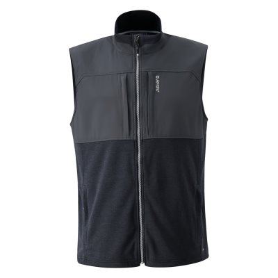 Hi-Tec Fan Point Mesh Back Zip With Active Dri-tec Men's Vests Dark Grey | EF5893746