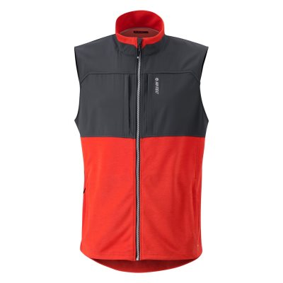 Hi-Tec Fan Point Mesh Back Zip With Active Dri-tec Men's Vests Red | SZ8609372