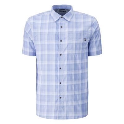Hi-Tec Outdoor Hogtown Faded Plaid Men's Shirts Blue | XU1426539