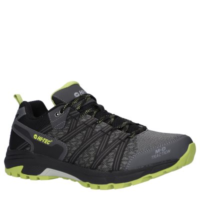 Hi-Tec Serra Trail Men's Walking Shoes Black / Grey / Yellow | VB8635210