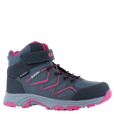 Hi-Tec Trio Ez Wp Jrg Kids' Shoes Black / Grey / Pink | RH2450673