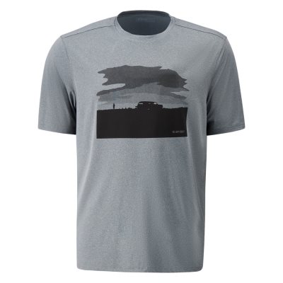 Hi-Tec Wrigley Graphic Dri-tec Men's T Shirts Grey | LU2485763